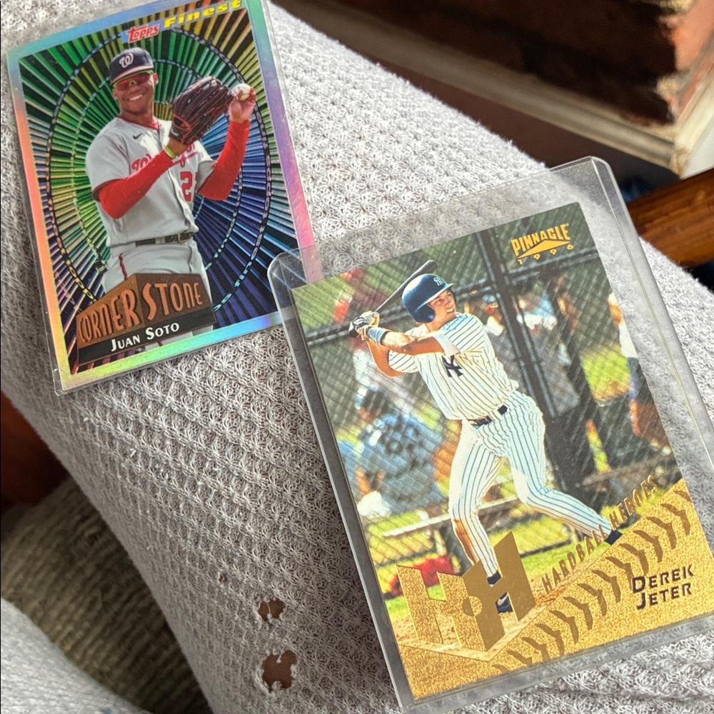 Baseball Trading Cards - Juan Soto and Derek Jeter